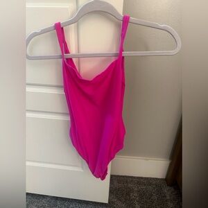 Skims hot pink bodysuit